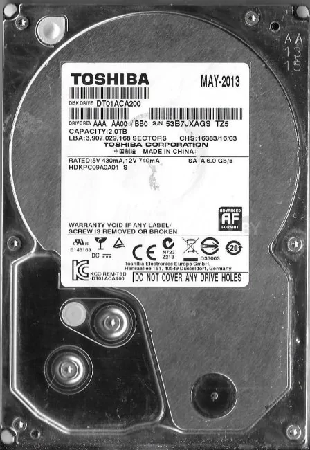 Жесткий диск Toshiba HDKPC09A0A01 2TB
