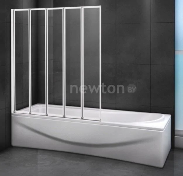 Стеклянная шторка для ванны Cezares RELAX-V-5-120/140-P-Bi-L