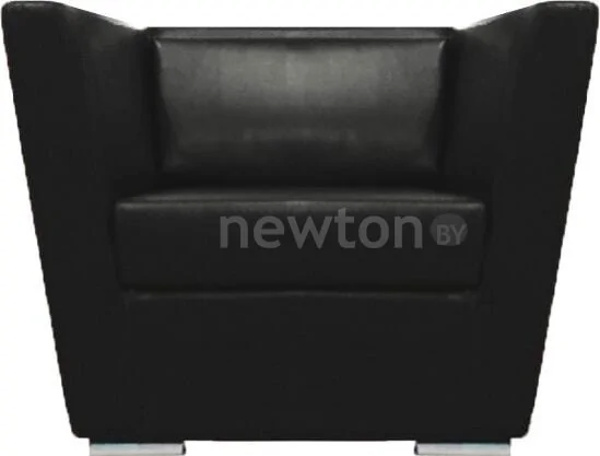 Интерьерное кресло Brioli Болдер (экокожа, L22 черный)