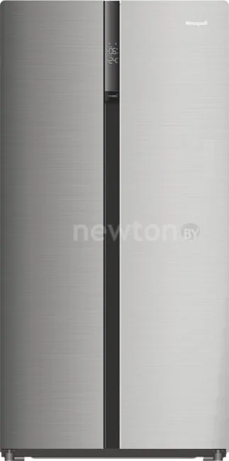 Холодильник side by side Weissgauff WSBS 500 Inverter NoFrost Inox Glass