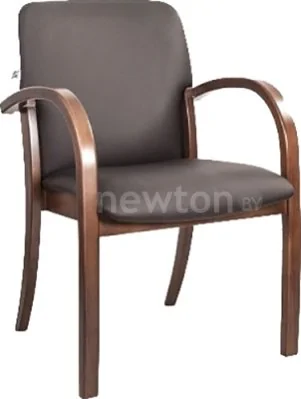 Кресло Белс Jack Arm V 450662-35/V3 (кожзам темно-коричневый/темный орех)