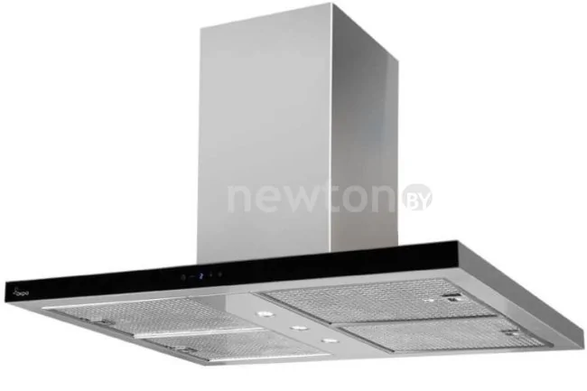 Вытяжка кухонная Akpo Isla Feniks II Glass Slim 90 WK-9 (нержавеющая сталь/черный)