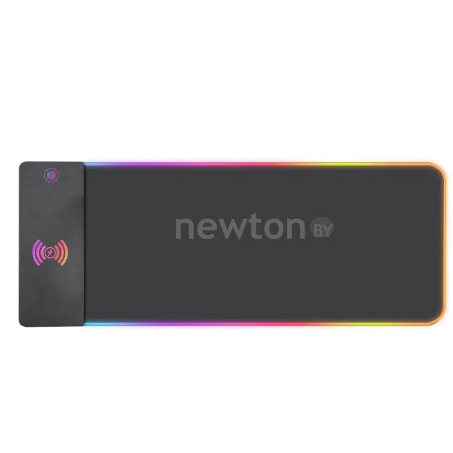 Коврик для стола с беспроводной зарядкой NewtonBY Desk Mat RGB 15W 80x30 (черный)