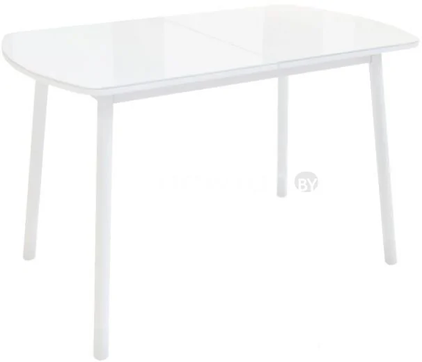 Кухонный стол Listvig Винер 120-152x70 (белый)