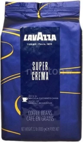 Кофе Lavazza Super Crema в зернах 1000 г