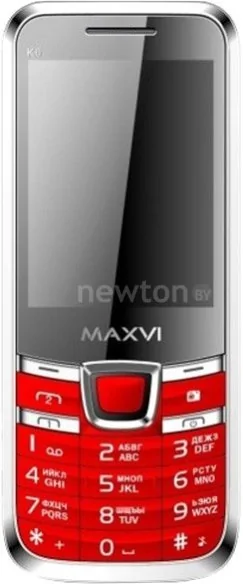 Кнопочный телефон Maxvi K6 Red