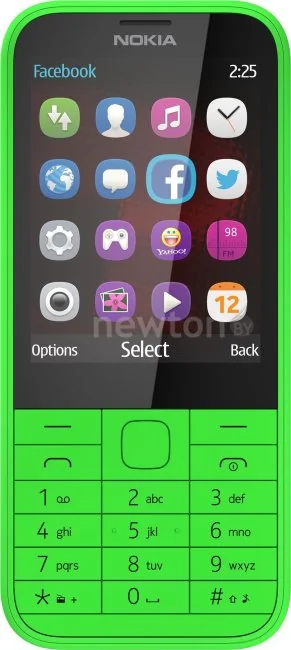 Кнопочный телефон Nokia 225 Green Black