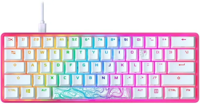 Клавиатура HyperX Alloy Origins 60 Pink (HyperX Red, нет кириллицы)