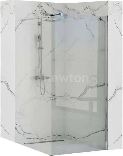 Душевая стенка Rea Aero N 90 (хром/прозрачное стекло)