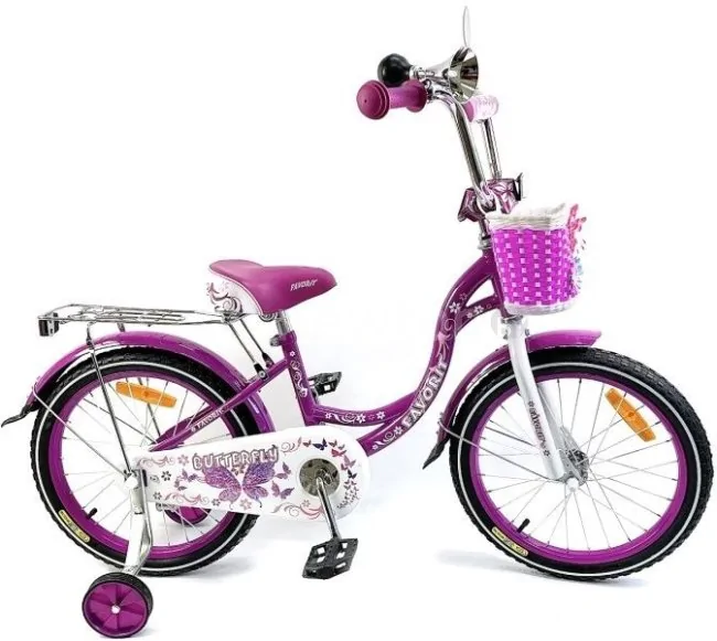 Детский велосипед Favorit Butterfly 18 BUT-18VL (фиолетовый)