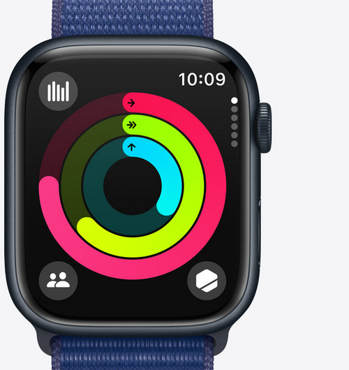 Кольца активности на смарт-часах Apple