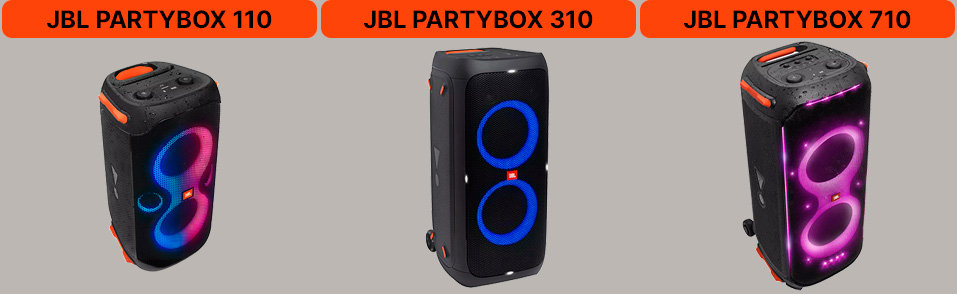Колонки JBL Partybox: RGB-подсветка