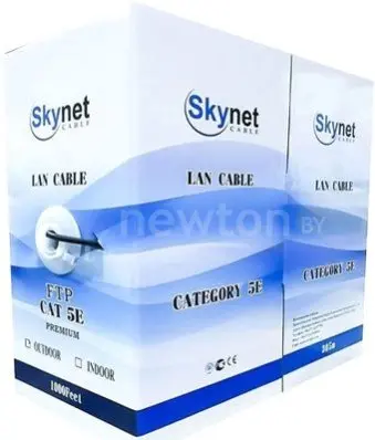 Кабель Skynet Cable CSL-UTP-4-CU (100 м, серый)