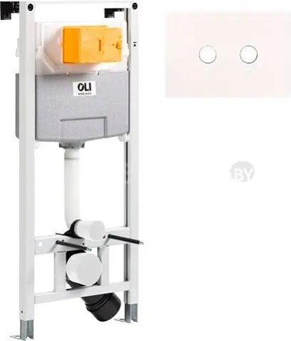 Инсталляция для унитаза OLI 120 ECO 879235 + 216621 (белый матовый)