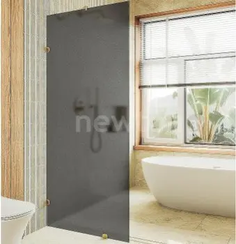 Душевая стенка MaybahGlass 99x195 MGD-273-2 (графитовое матовое стекло/бронза)