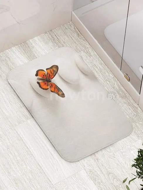 Коврик для ванной JoyArty Прыгучая бабочка bath_16368