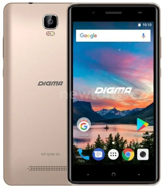 Телефон Digma Hit Q500 3G (золотистый)