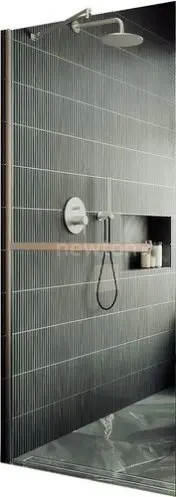 Душевая стенка MaybahGlass 109x195 MGD-708-5ш (прозрачное стекло/хром матовый)