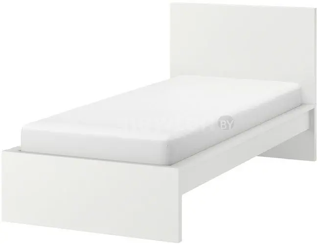 Кровать Ikea Мальм 200x90 (белый, без основания) 203.691.53