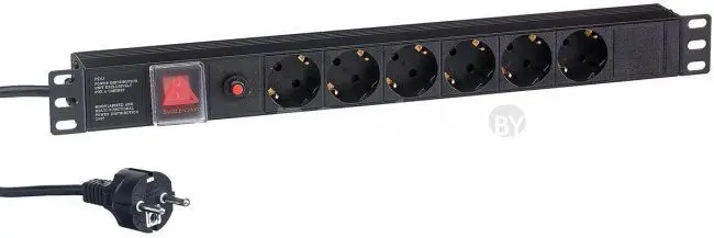 Блок розеток ExeGate ServerPro PDU-19H606 Al-6S-EU2CU-SW-O