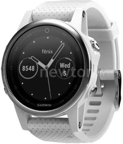Умные часы Garmin Fenix 5S 42mm (белый/белый) [010-01685-00]