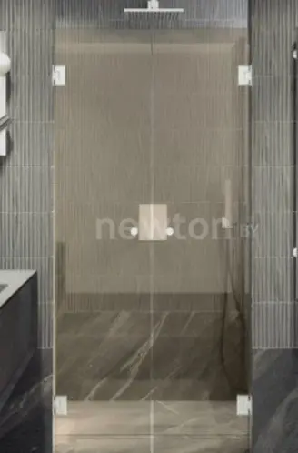 Душевая дверь MaybahGlass 195x101 MGD-468-4 (бронза/хром глянцевый)