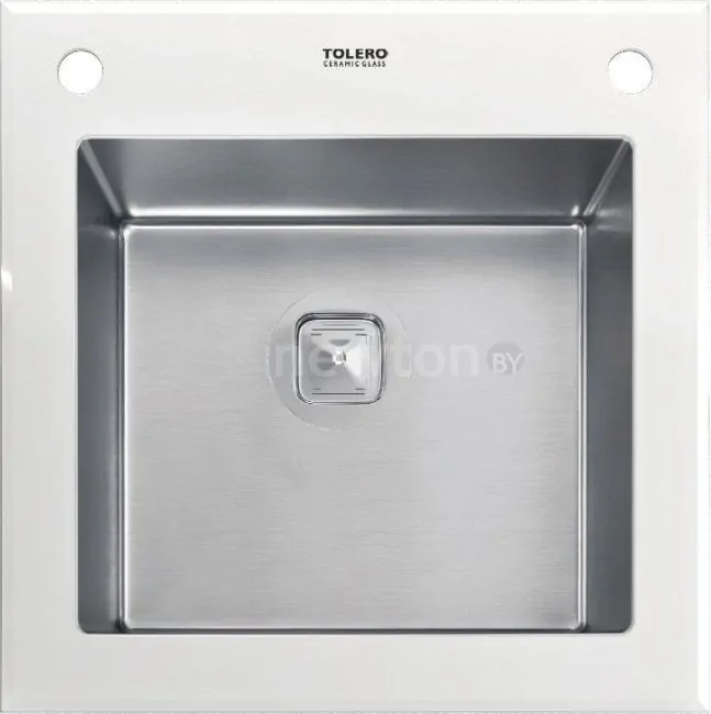 Кухонная мойка Tolero Ceramic glass TG-500 (белый)