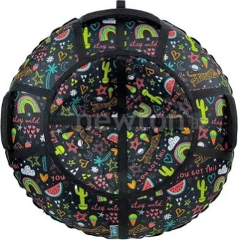 Тюбинг Hubster SnowDream Glamour S Мечта 120см во8937-3 (черный)