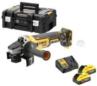 Угловая шлифмашина DeWalt DCG405H2T (с 2-мя АКБ, кейс)