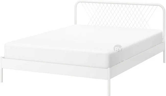 Кровать Ikea Несттун 200x140 (белый, основание Лонсет) 092.110.60