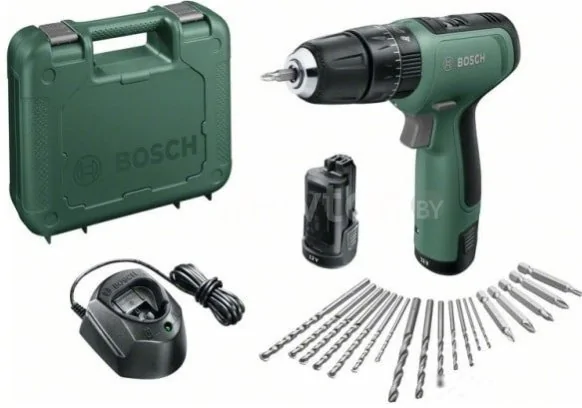 Ударная дрель-шуруповерт Bosch EasyImpact 1200 06039D3102 (с 2-мя АКБ, кейс)