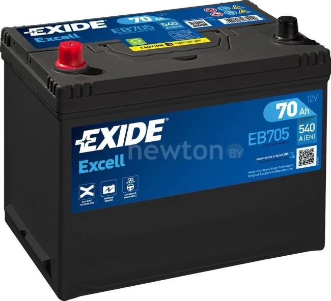 Автомобильный аккумулятор Exide Excell EB705 (70 А/ч)