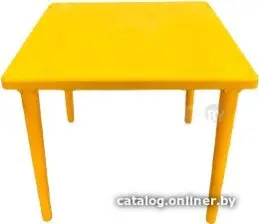 Садовый стол БИМАпласт квадратный (желтый)