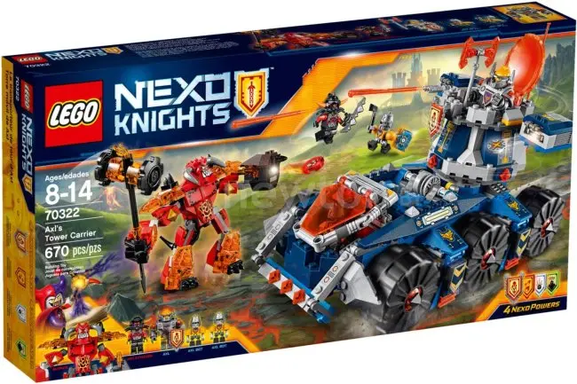 Конструктор LEGO Nexo knights 70322 Башенный тягач Акселя