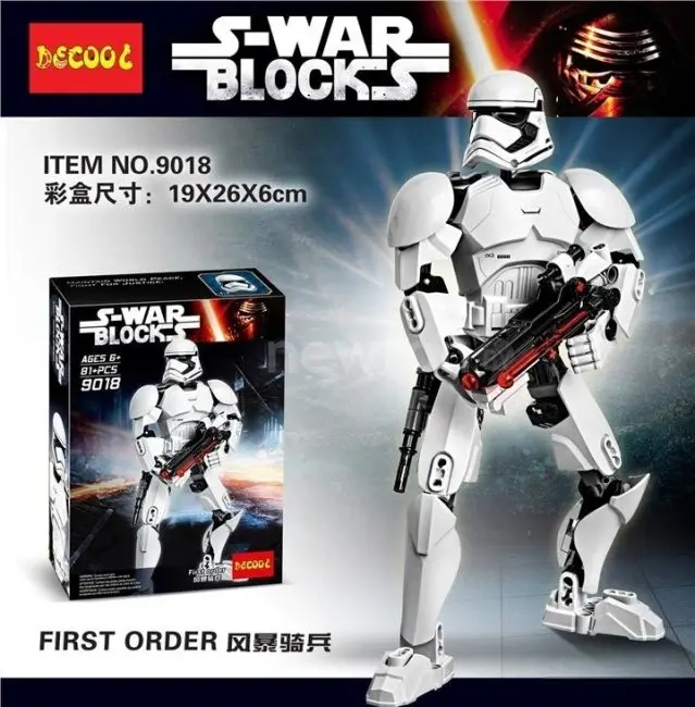 Конструктор Decool 9018 Звездные войны Штурмовик первого ордена