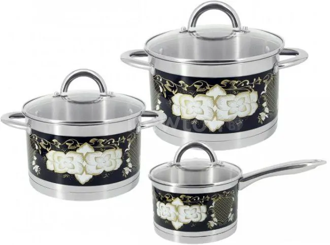 Набор кастрюль Pomi d'Oro Fiore PSS-640032