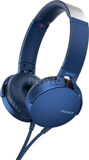 Наушники с микрофоном Sony MDR-XB550AP (синий)