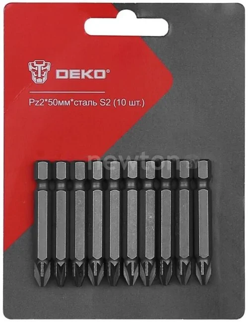 Набор бит Deko PZ2 50мм (10 предметов)