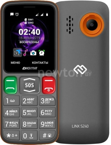 Телефон Digma Linx S240 (серый)