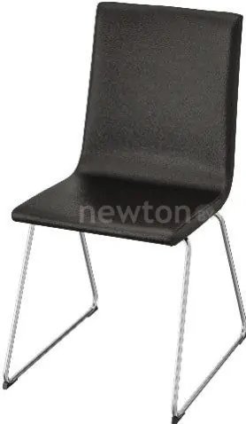 Стул Ikea Вольфганг (хром/бумстадт черный) 004.023.56