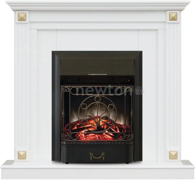 Каминокомплект Smolcom Wien STD-ASP Majestic FX Black RB-STD3BLFX (бьянко белый)