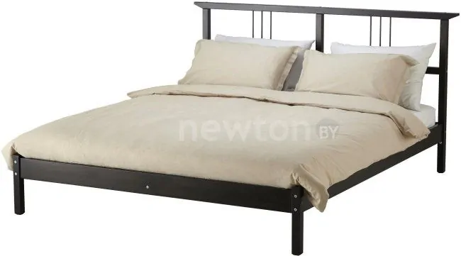 Кровать Ikea Рикене 200x140 (черно-коричневый, без основания) 302.439.45