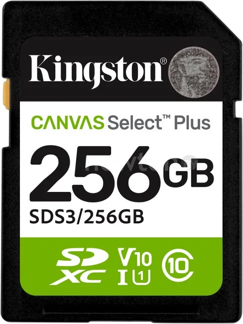 Карта памяти Kingston Canvas Select Plus SDXC 256GB SDS3/256GB