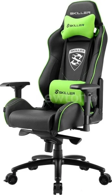 Кресло Sharkoon Shark Skiller SGS3 BK/GN (черный/зеленый)