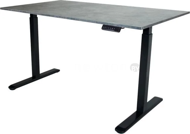 Стол для работы стоя ErgoSmart Electric Desk 1380x800x18 мм (бетон чикаго светло-серый/черный)