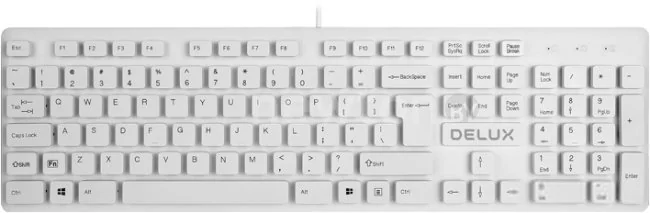 Клавиатура Delux KA150U (белый)