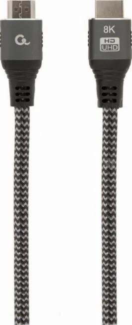Кабель Cablexpert CCB-HDMI8K-1M HDMI - HDMI (1 м, черный/серый)