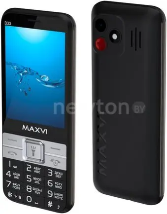 Кнопочный телефон Maxvi B33 (черный)