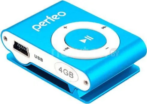 MP3 плеер Perfeo VI-M001-4GB Music Clip Titanium Blue