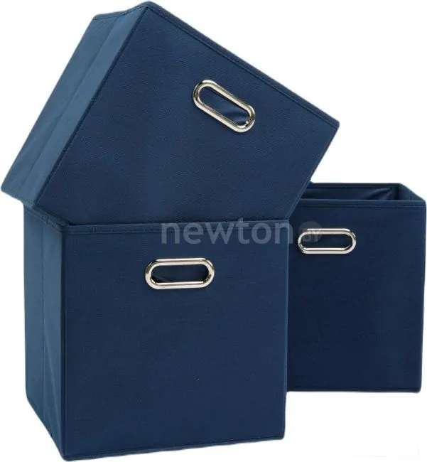 Набор коробок для хранения Home One 385558 (3 шт, синий)